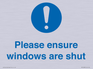 MV10488: Please ensure windows are shut
