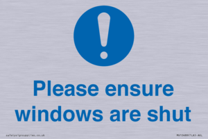 MV10488: Please ensure windows are shut