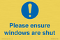 MV10488: Please ensure windows are shut
