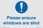 MV10488: Please ensure windows are shut