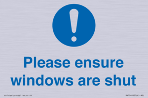 MV10488: Please ensure windows are shut