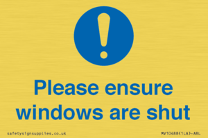 MV10488: Please ensure windows are shut