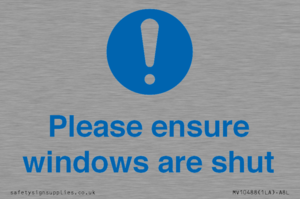 MV10488: Please ensure windows are shut