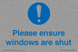 MV10488: Please ensure windows are shut