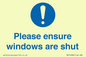 MV10488: Please ensure windows are shut