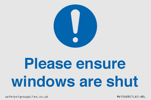 MV10488: Please ensure windows are shut
