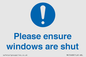 MV10488: Please ensure windows are shut