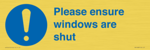 MV10488: Please ensure windows are shut
