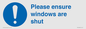 MV10488: Please ensure windows are shut