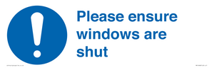 MV10488: Please ensure windows are shut