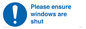 MV10488: Please ensure windows are shut
