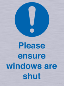 MV10488: Please ensure windows are shut