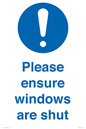 MV10488: Please ensure windows are shut