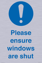 MV10488: Please ensure windows are shut