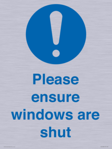 MV10488: Please ensure windows are shut