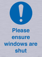 MV10488: Please ensure windows are shut