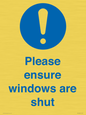 MV10488: Please ensure windows are shut