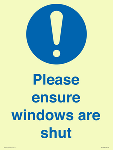 MV10488: Please ensure windows are shut