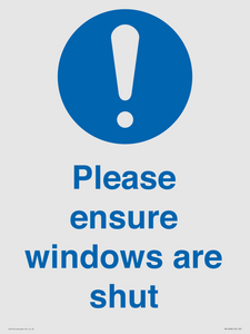 MV10488: Please ensure windows are shut