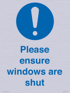MV10488: Please ensure windows are shut