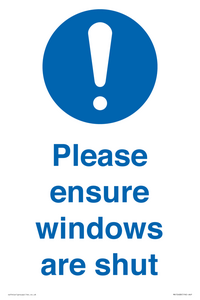 MV10488: Please ensure windows are shut
