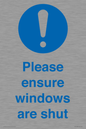 MV10488: Please ensure windows are shut