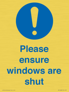 MV10488: Please ensure windows are shut