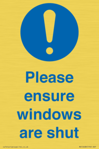 MV10488: Please ensure windows are shut
