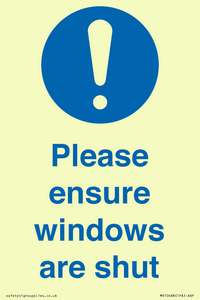 MV10488: Please ensure windows are shut