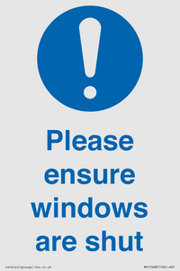 MV10488: Please ensure windows are shut