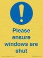 MV10488: Please ensure windows are shut