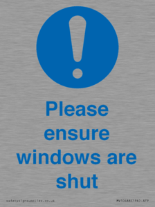 MV10488: Please ensure windows are shut