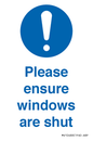 MV10488: Please ensure windows are shut