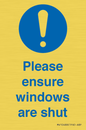 MV10488: Please ensure windows are shut