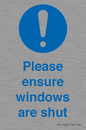MV10488: Please ensure windows are shut