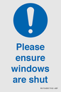 MV10488: Please ensure windows are shut