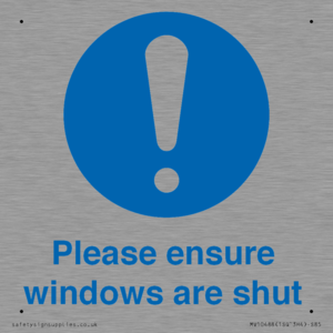 MV10488: Please ensure windows are shut