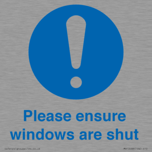 MV10488: Please ensure windows are shut