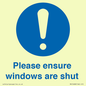 MV10488: Please ensure windows are shut