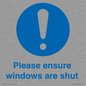 MV10488: Please ensure windows are shut