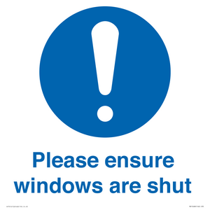 MV10488: Please ensure windows are shut