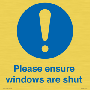 MV10488: Please ensure windows are shut