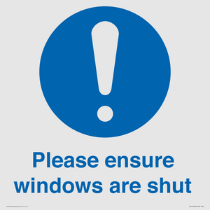 MV10488: Please ensure windows are shut
