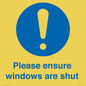 MV10488: Please ensure windows are shut