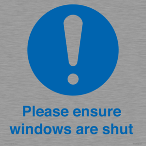 MV10488: Please ensure windows are shut