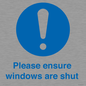 MV10488: Please ensure windows are shut