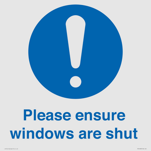 MV10488: Please ensure windows are shut