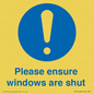 MV10488: Please ensure windows are shut
