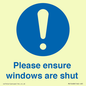 MV10488: Please ensure windows are shut