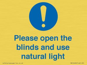MV10490: Please open the blinds and use natural light